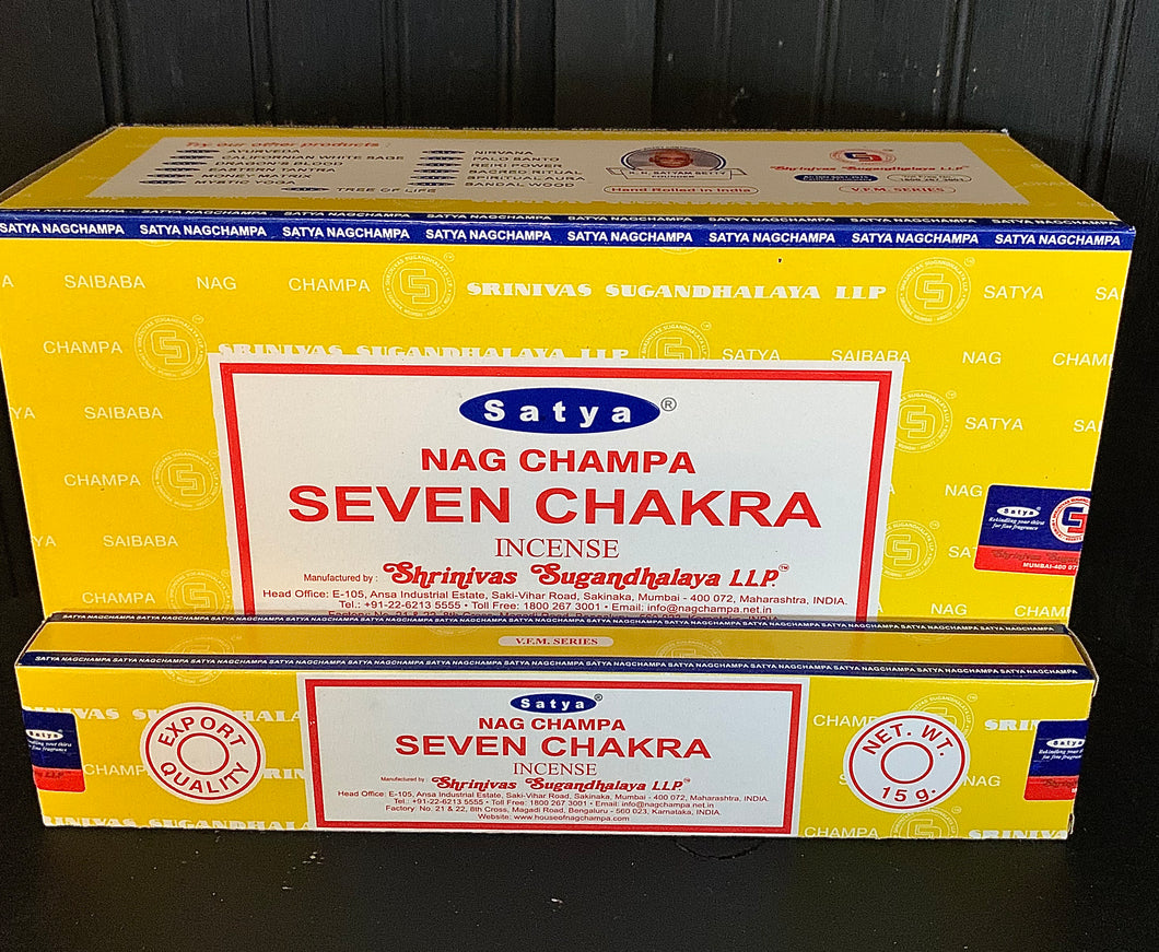 Satya Seven Chakra Incense