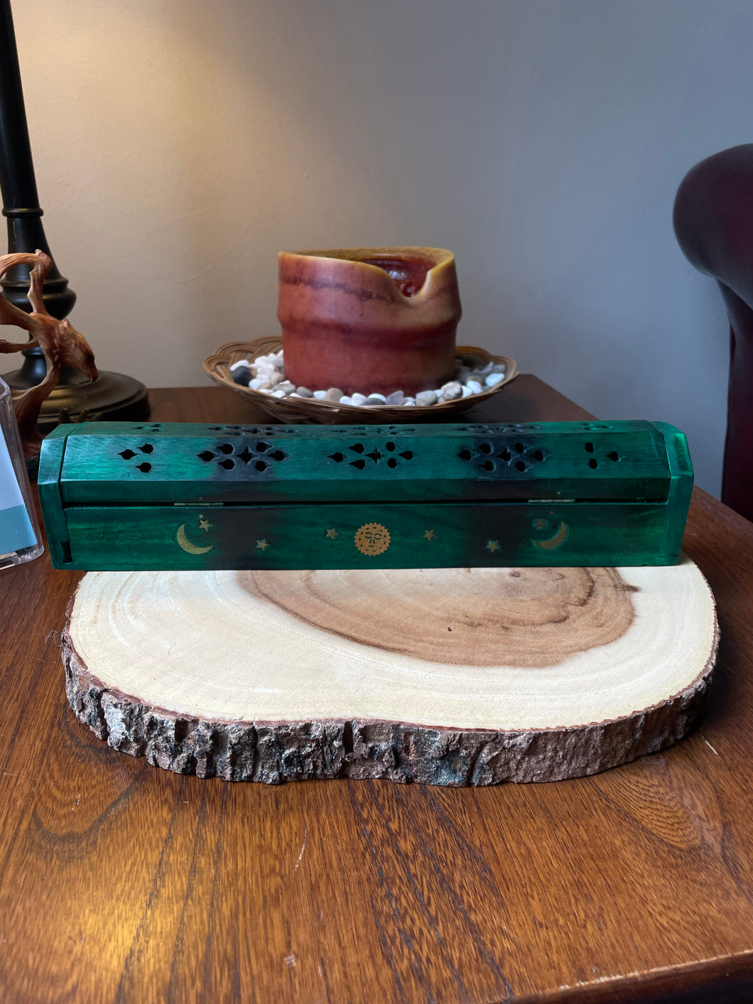 Coffin Wooden Incense Holder