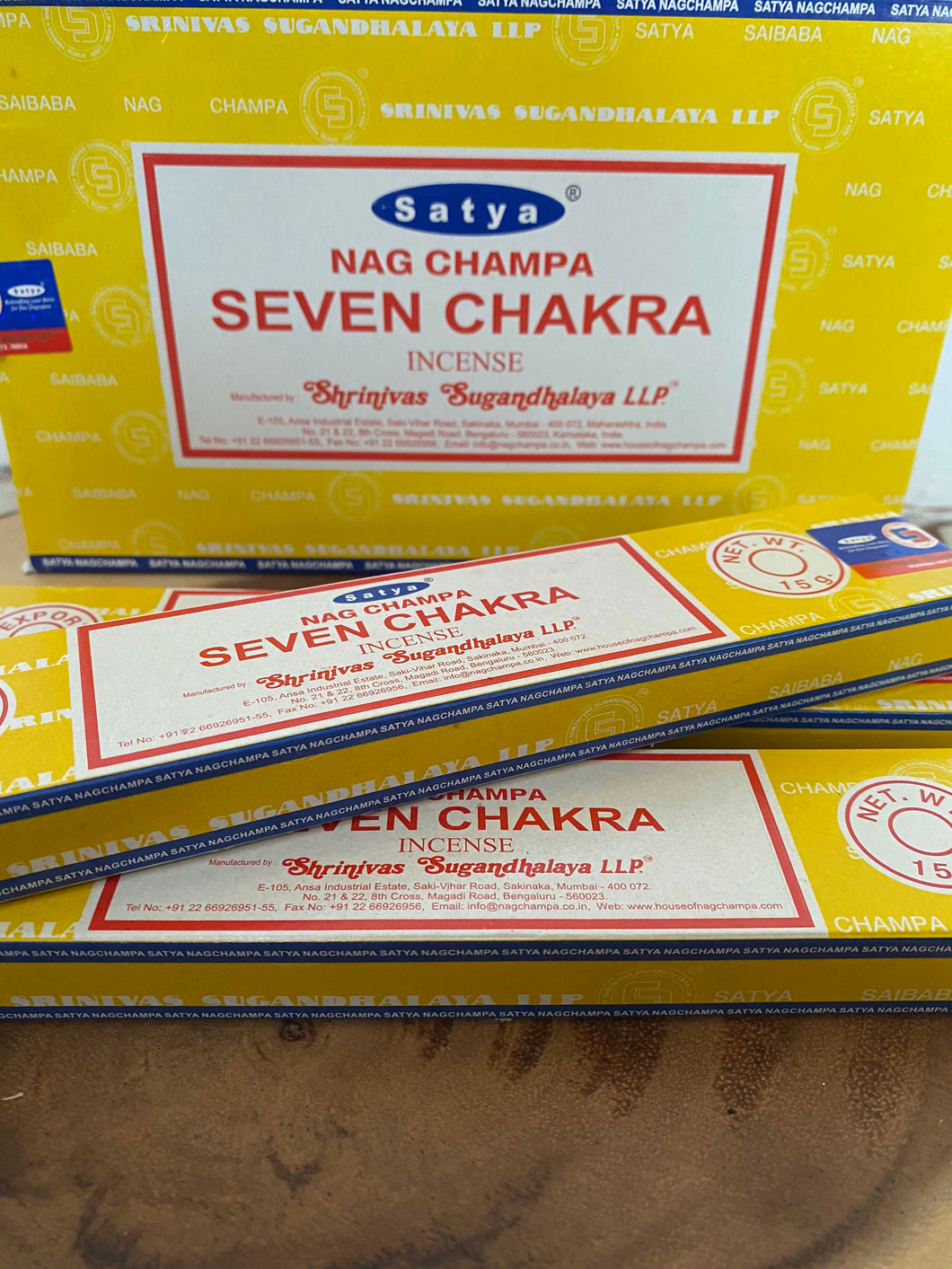 Seven Chakra Satya Incense